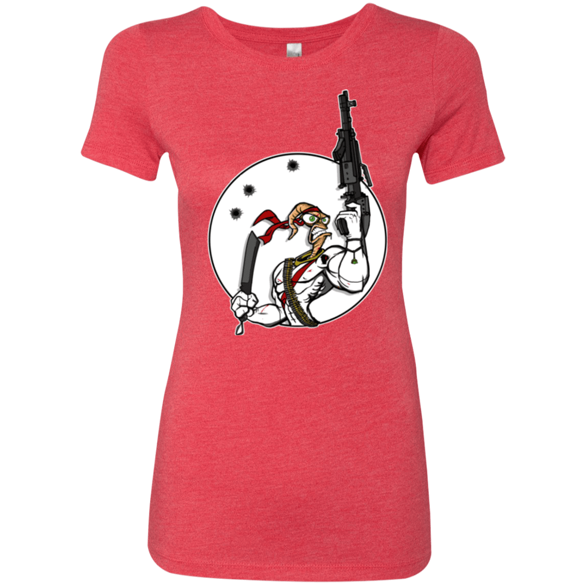 T-Shirts Vintage Red / S Battle Worm Women's Triblend T-Shirt