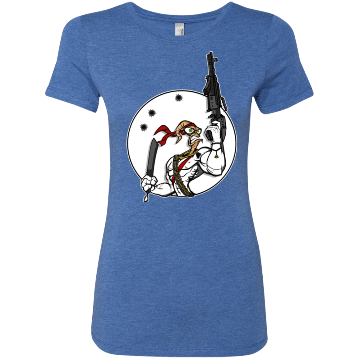 T-Shirts Vintage Royal / S Battle Worm Women's Triblend T-Shirt