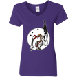 T-Shirts Purple / S Battle Worm Women's V-Neck T-Shirt