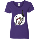 T-Shirts Purple / S Battle Worm Women's V-Neck T-Shirt