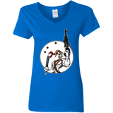 T-Shirts Royal / S Battle Worm Women's V-Neck T-Shirt