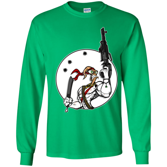 T-Shirts Irish Green / YS Battle Worm Youth Long Sleeve T-Shirt
