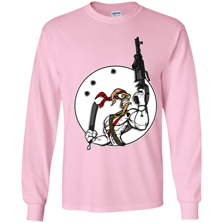 T-Shirts Light Pink / YS Battle Worm Youth Long Sleeve T-Shirt