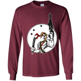 T-Shirts Maroon / YS Battle Worm Youth Long Sleeve T-Shirt