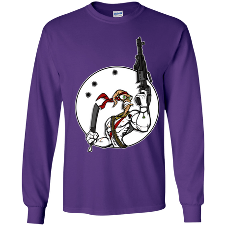 T-Shirts Purple / YS Battle Worm Youth Long Sleeve T-Shirt