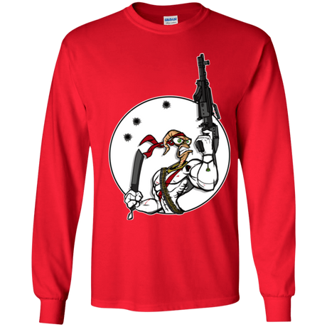 T-Shirts Red / YS Battle Worm Youth Long Sleeve T-Shirt