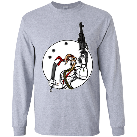 T-Shirts Sport Grey / YS Battle Worm Youth Long Sleeve T-Shirt