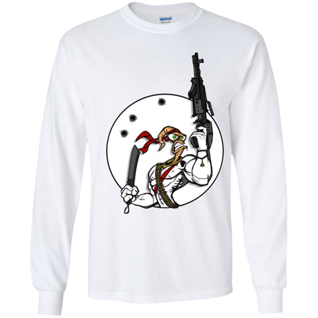T-Shirts White / YS Battle Worm Youth Long Sleeve T-Shirt