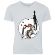 T-Shirts Heather White / YXS Battle Worm Youth Triblend T-Shirt
