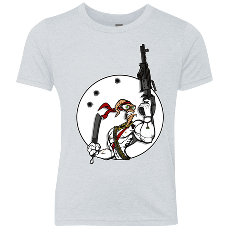 T-Shirts Heather White / YXS Battle Worm Youth Triblend T-Shirt