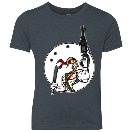 T-Shirts Vintage Navy / YXS Battle Worm Youth Triblend T-Shirt