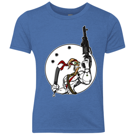 T-Shirts Vintage Royal / YXS Battle Worm Youth Triblend T-Shirt