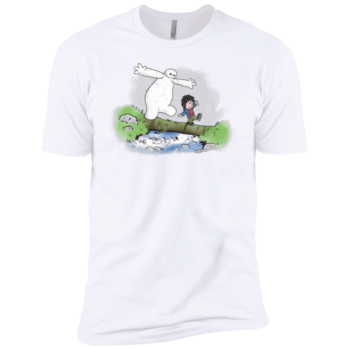 T-Shirts White / YXS Baymax And Hiro Boys Premium T-Shirt