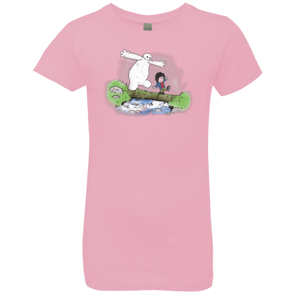 T-Shirts Light Pink / YXS Baymax And Hiro Girls Premium T-Shirt