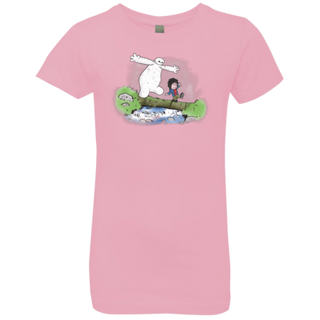 T-Shirts Light Pink / YXS Baymax And Hiro Girls Premium T-Shirt