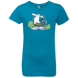 T-Shirts Turquoise / YXS Baymax And Hiro Girls Premium T-Shirt