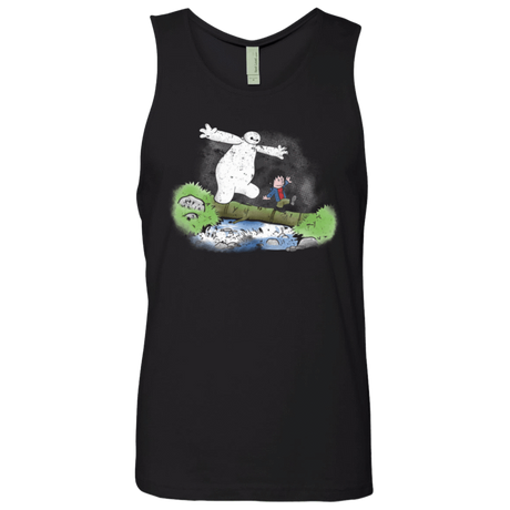 T-Shirts Black / Small Baymax And Hiro Men's Premium Tank Top