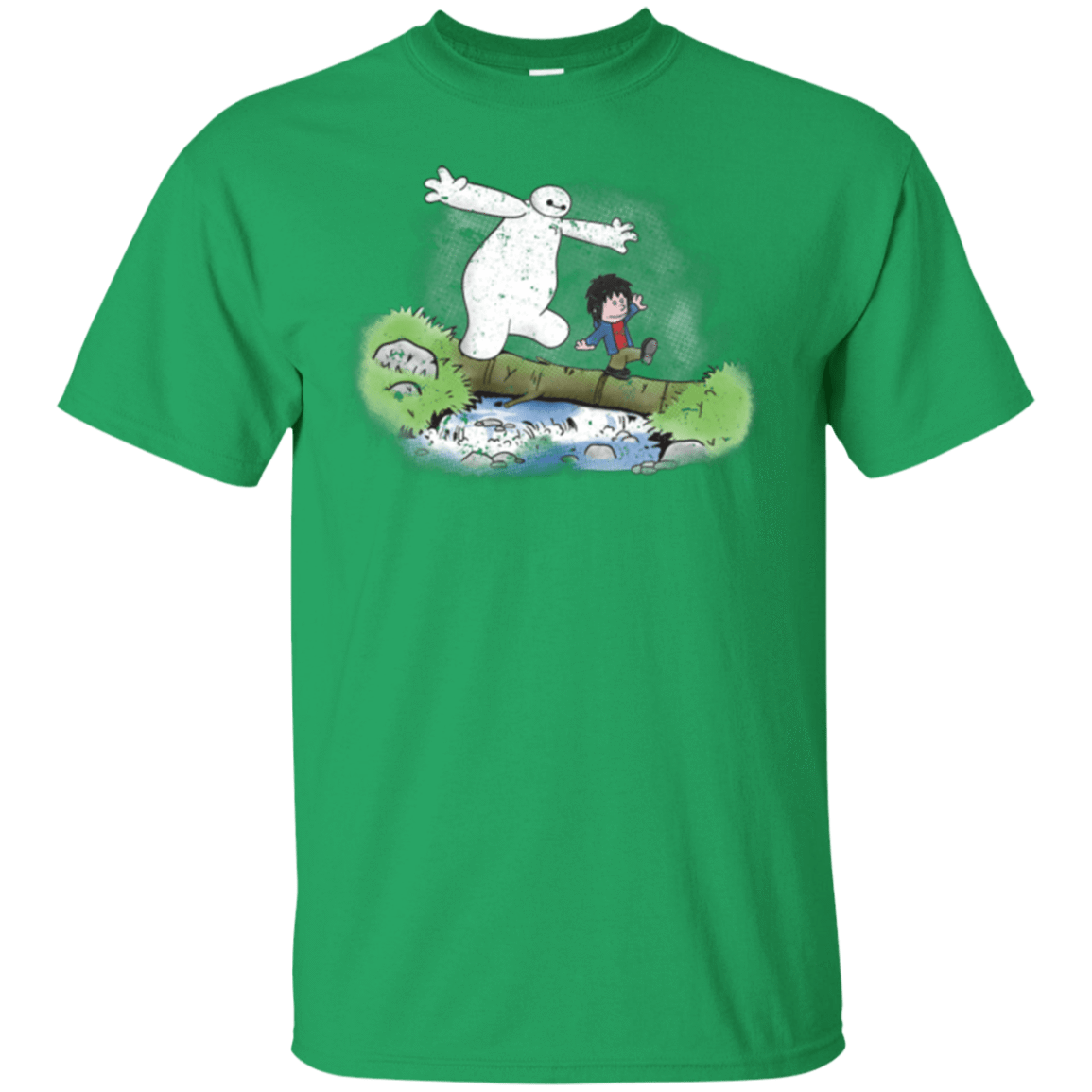 T-Shirts Irish Green / Small Baymax And Hiro T-Shirt