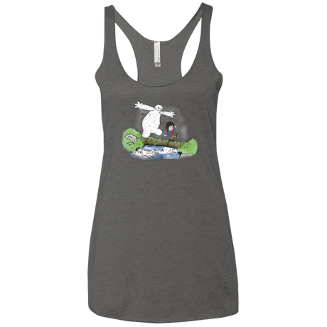 T-Shirts Premium Heather / X-Small Baymax And Hiro Women's Triblend Racerback Tank