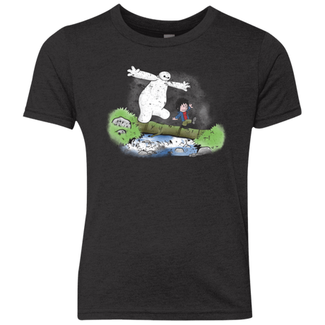 T-Shirts Vintage Black / YXS Baymax And Hiro Youth Triblend T-Shirt