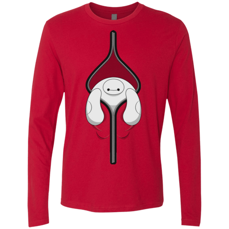 T-Shirts Red / Small Baymax Men's Premium Long Sleeve