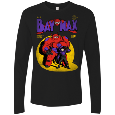 T-Shirts Black / Small Baymax Number 9 Men's Premium Long Sleeve