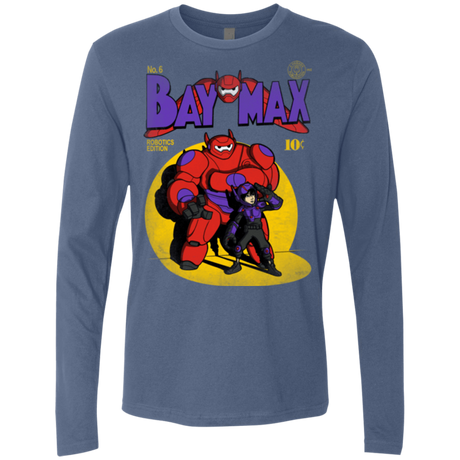 T-Shirts Indigo / Small Baymax Number 9 Men's Premium Long Sleeve