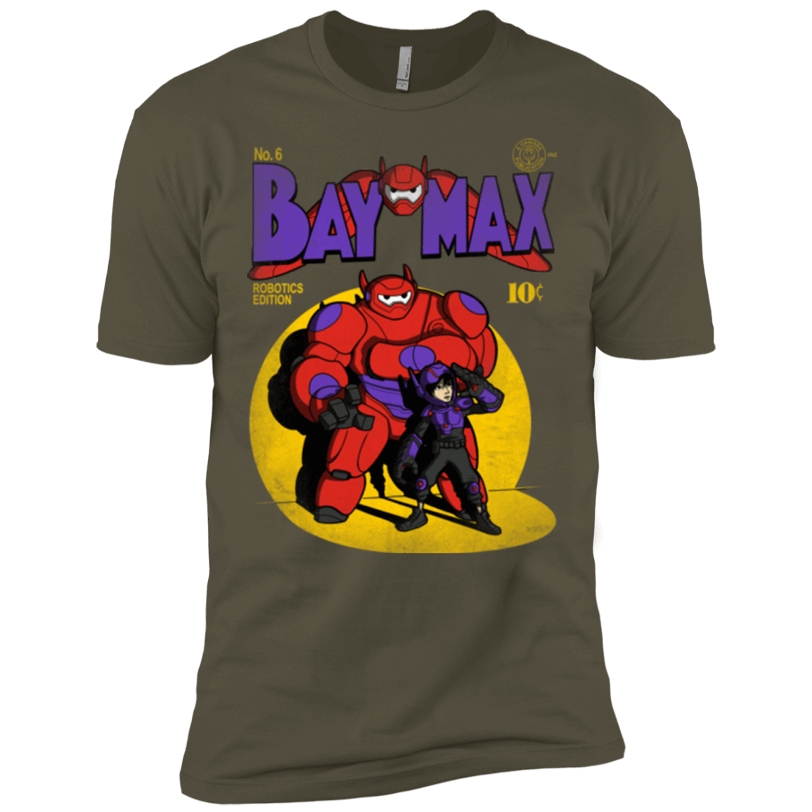 T-Shirts Military Green / X-Small Baymax Number 9 Men's Premium T-Shirt