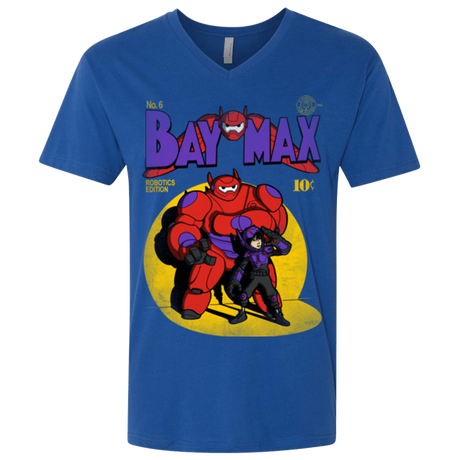 T-Shirts Royal / X-Small Baymax Number 9 Men's Premium V-Neck