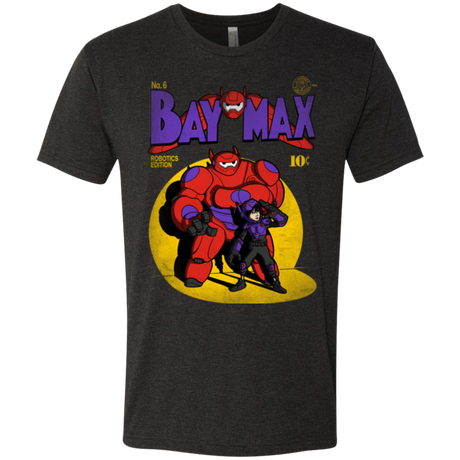 T-Shirts Vintage Black / Small Baymax Number 9 Men's Triblend T-Shirt