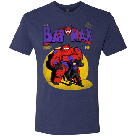 T-Shirts Vintage Navy / Small Baymax Number 9 Men's Triblend T-Shirt