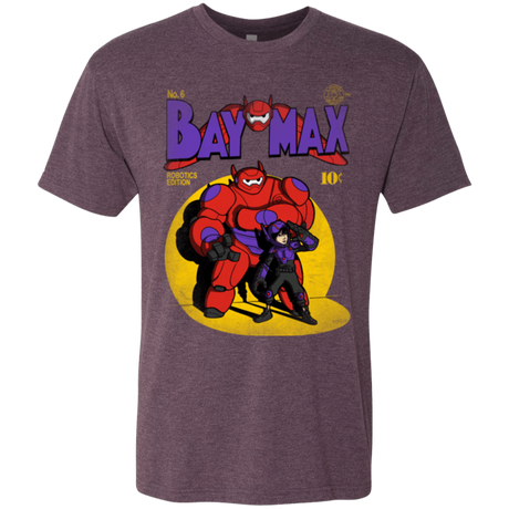 T-Shirts Vintage Purple / Small Baymax Number 9 Men's Triblend T-Shirt