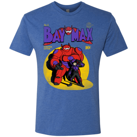 T-Shirts Vintage Royal / Small Baymax Number 9 Men's Triblend T-Shirt