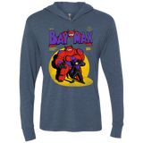 T-Shirts Indigo / X-Small Baymax Number 9 Triblend Long Sleeve Hoodie Tee