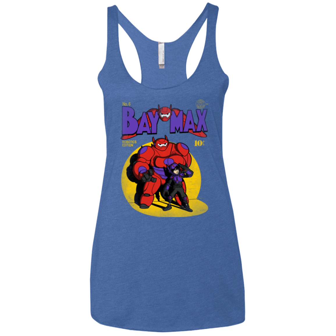 T-Shirts Vintage Royal / X-Small Baymax Number 9 Women's Triblend Racerback Tank