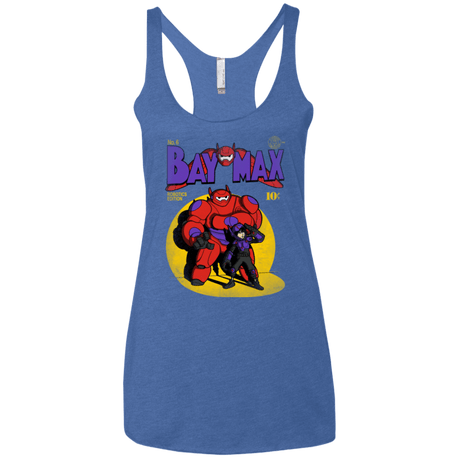 T-Shirts Vintage Royal / X-Small Baymax Number 9 Women's Triblend Racerback Tank