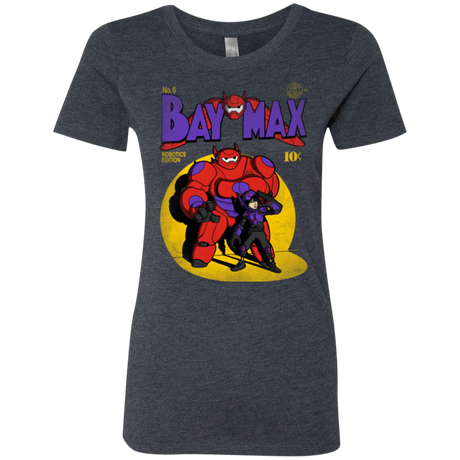 T-Shirts Vintage Navy / Small Baymax Number 9 Women's Triblend T-Shirt