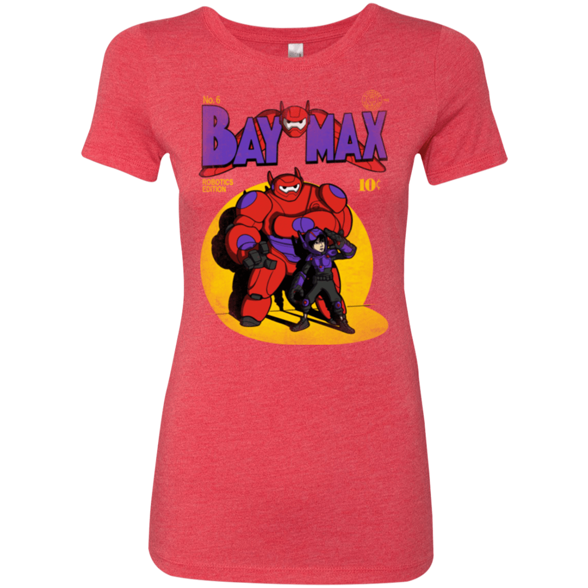 T-Shirts Vintage Red / Small Baymax Number 9 Women's Triblend T-Shirt
