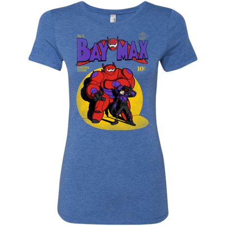 T-Shirts Vintage Royal / Small Baymax Number 9 Women's Triblend T-Shirt