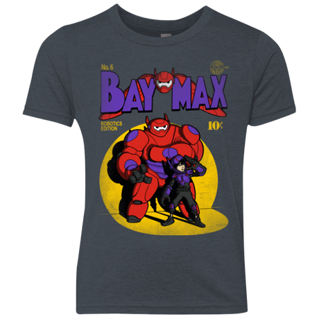 T-Shirts Vintage Navy / YXS Baymax Number 9 Youth Triblend T-Shirt