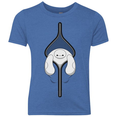 T-Shirts Vintage Royal / YXS Baymax Youth Triblend T-Shirt