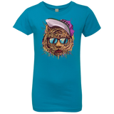 T-Shirts Turquoise / YXS Bayside Tigers Girls Premium T-Shirt