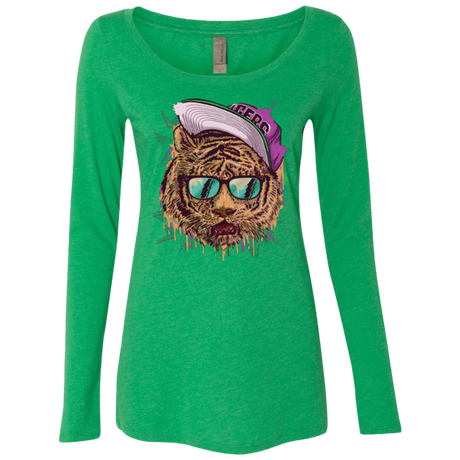 T-Shirts Envy / Small Bayside Tigers Women's Triblend Long Sleeve Shirt