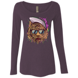 T-Shirts Vintage Purple / Small Bayside Tigers Women's Triblend Long Sleeve Shirt