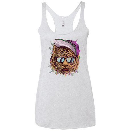 T-Shirts Heather White / X-Small Bayside Tigers Women's Triblend Racerback Tank