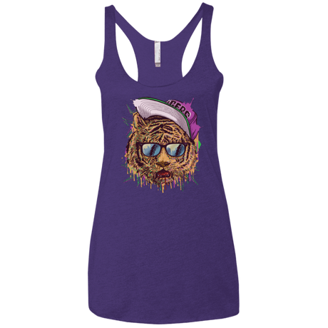 T-Shirts Purple / X-Small Bayside Tigers Women's Triblend Racerback Tank