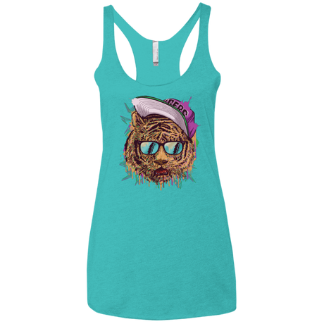 T-Shirts Tahiti Blue / X-Small Bayside Tigers Women's Triblend Racerback Tank