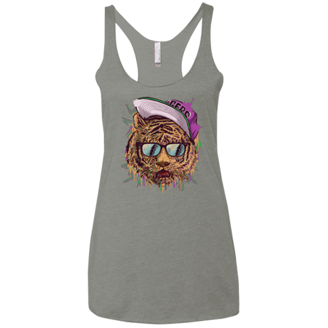 T-Shirts Venetian Grey / X-Small Bayside Tigers Women's Triblend Racerback Tank