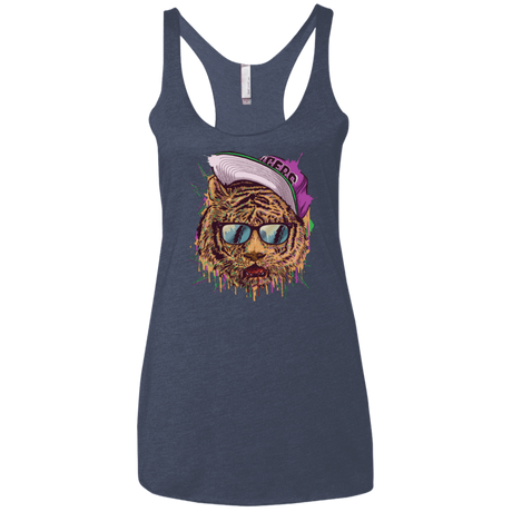 T-Shirts Vintage Navy / X-Small Bayside Tigers Women's Triblend Racerback Tank