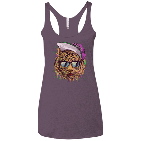 T-Shirts Vintage Purple / X-Small Bayside Tigers Women's Triblend Racerback Tank
